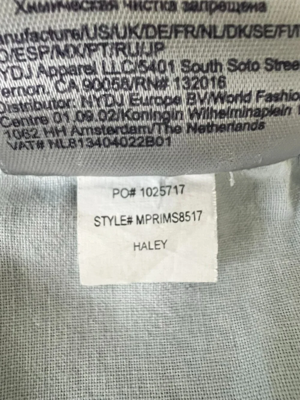 NYDJ Straight Leg Jeans in Light Wash Blue - Picture 12 of 12